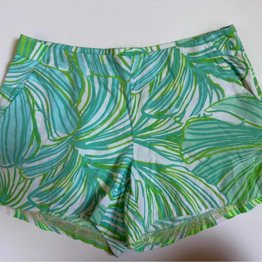 Lilly Pulitzer Jeannie Shorts Fronds 0